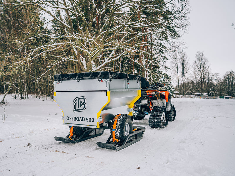 Trailer skis ( 1 axle trailer ) adjustable width tyres